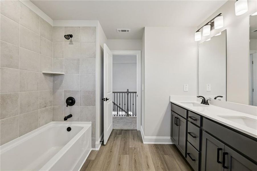 Furnished interior view inside a new home in River Pointe, Monroe (Image 13).