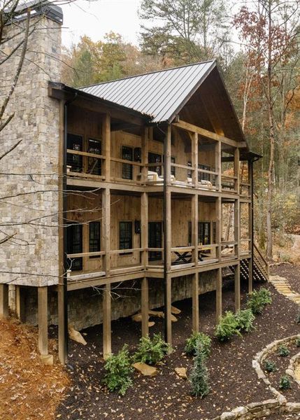 In-progress construction of a new home in , Blue Ridge, GA (Image 26).