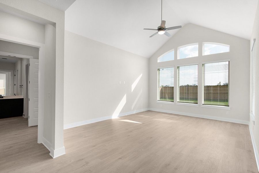 Representative unfurnished interior of a home built from the Maddy by Chesmar Homes in Parkside on the River, Georgetown (Image 6).