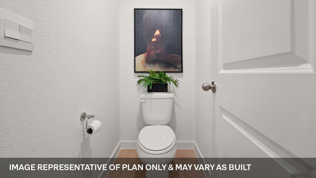 Furnished interior view inside a new home in Trails at Wildhorse, Austin (Image 22).