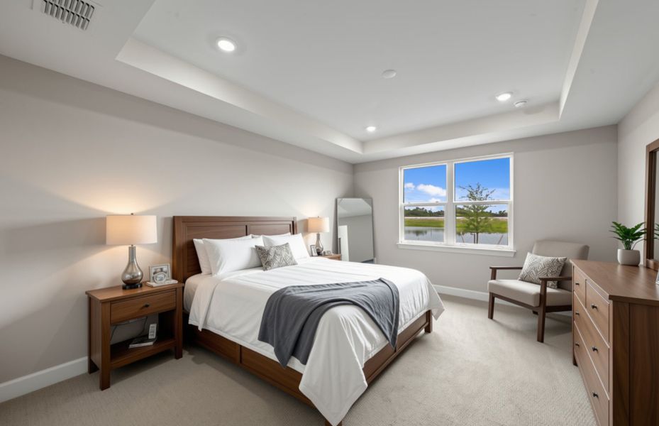 Furnished interior view inside a new home in Shores at Stillwater, Englewood (Image 12).