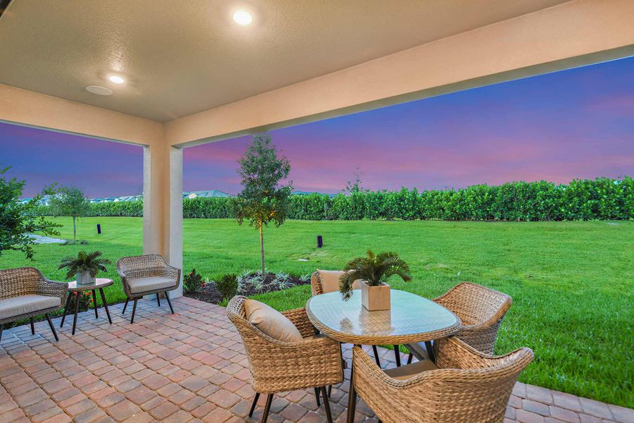 Exterior details and patio area of a home in Central Park, Port St. Lucie (Image 23).