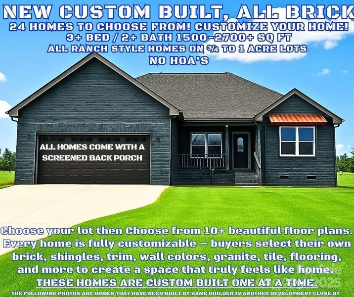 Front exterior of a new home in , Crouse, NC, highlighting curb appeal (Image 15).