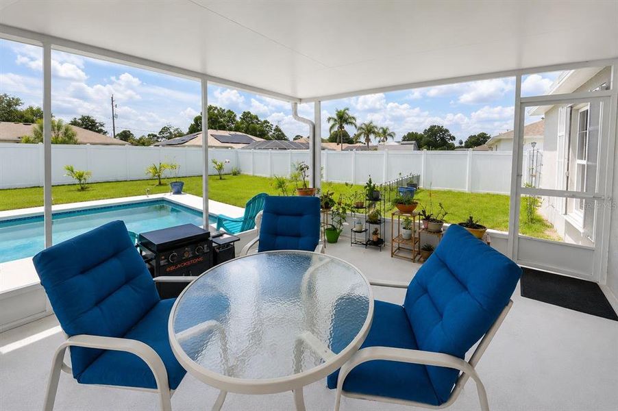 Exterior details and patio area of a home in , Palm Coast (Image 38). Exterior details and patio area of a home in , Palm Coast (Image 38).