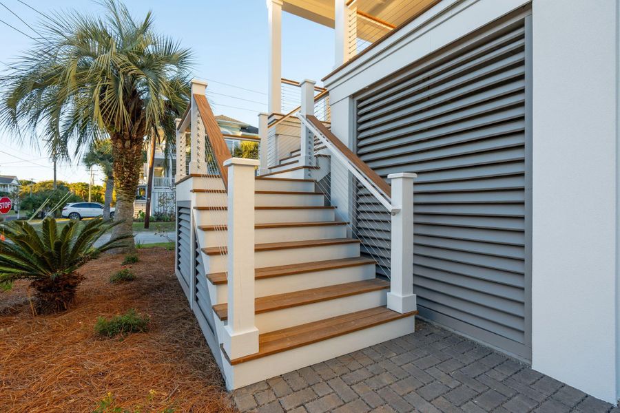 Exterior details and patio area of a home in , Isle Of Palms (Image 34). Exterior details and patio area of a home in , Isle Of Palms (Image 34).