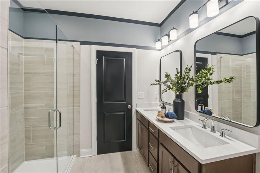 Furnished interior view inside a new home in Market Square at Sawnee Village, Cumming (Image 19).