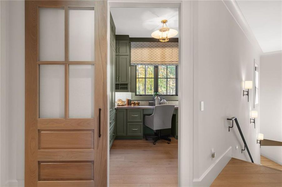 Furnished interior view inside a new home in , Flowery Branch (Image 49).