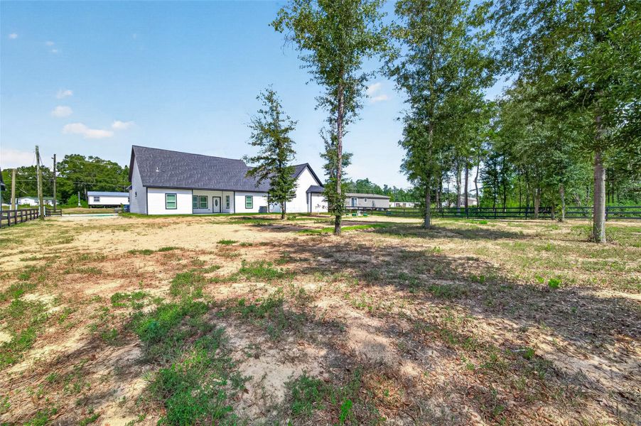 Spacious backyard offering plenty of room to enjoy the outdoors.
