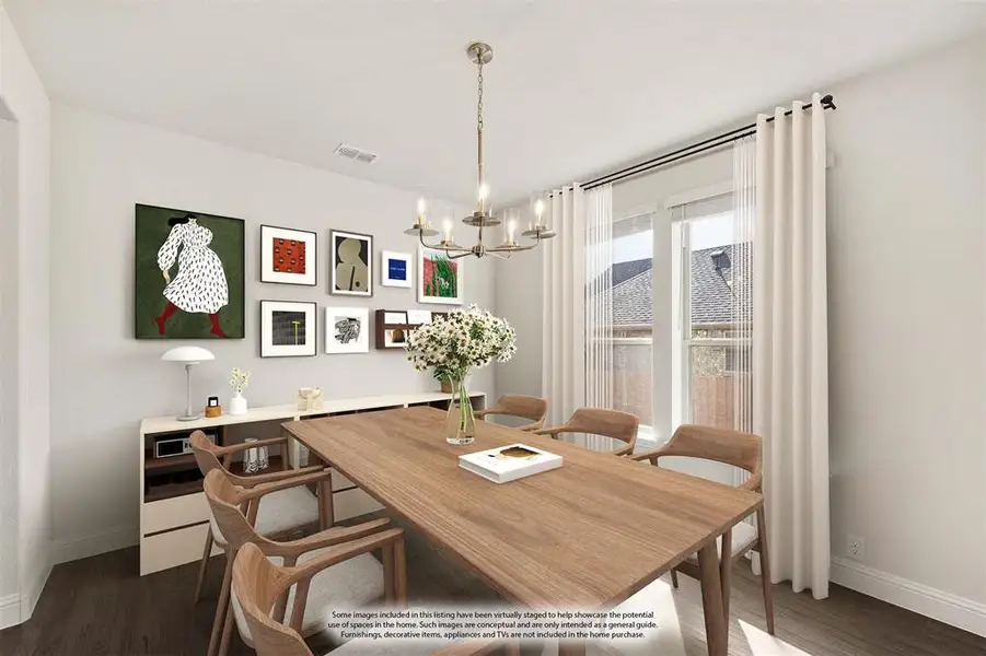 Furnished interior view inside a new home in Hayes Crossing, Midlothian (Image 7). Furnished interior view inside a new home in Hayes Crossing, Midlothian (Image 7).