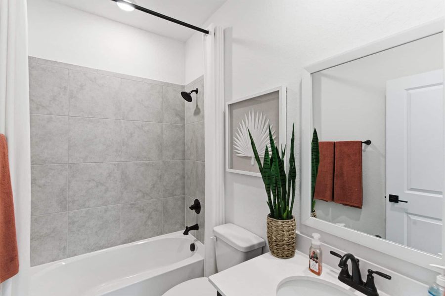 Furnished interior view inside a new home in Rose Hill, San Antonio (Image 28).