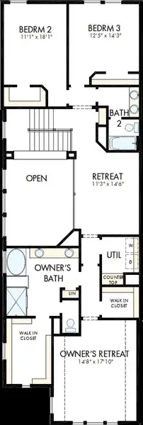2D floor plan layout of this home in The Retreat at Harvest, Argyle, TX (Image 3). 2D floor plan layout of this home in The Retreat at Harvest, Argyle, TX (Image 3).