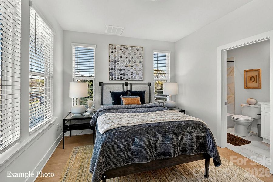 Furnished interior view inside a new home in North End Terraces, Charlotte (Image 13).