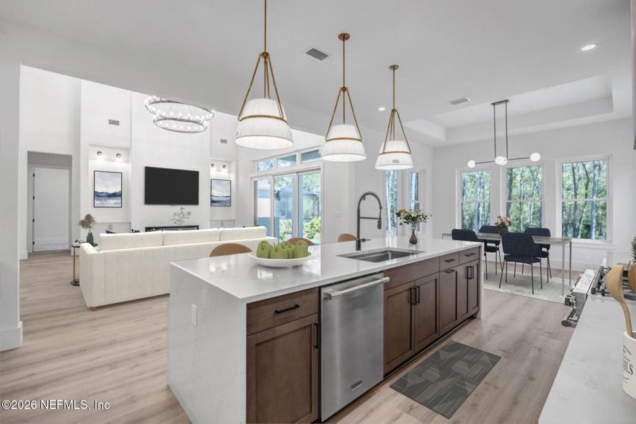 Furnished interior view inside a new home in , St. Augustine (Image 7).