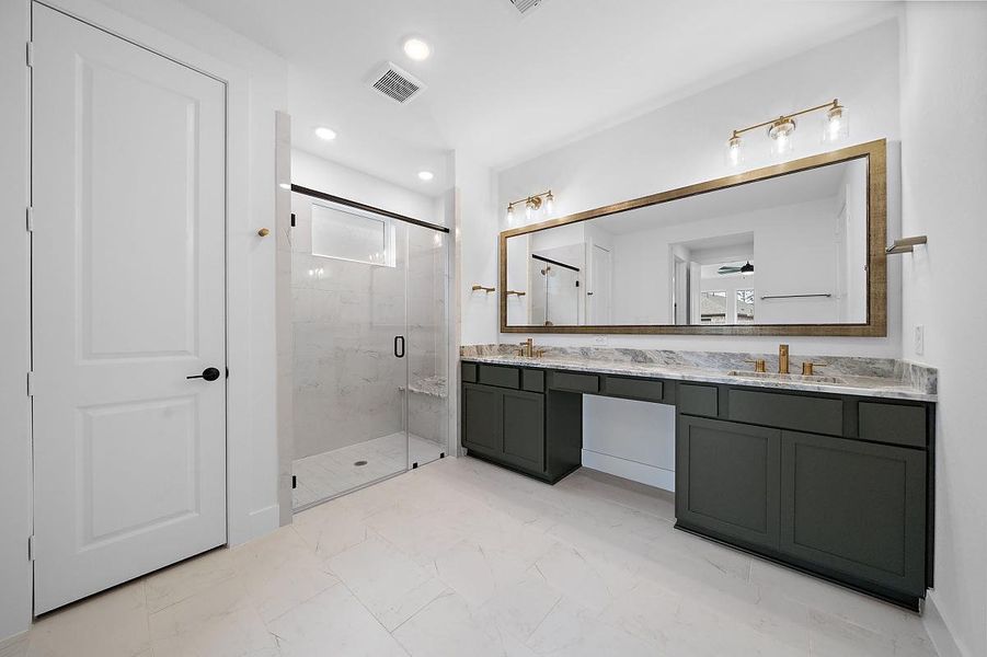 Representative furnished interior of a home built from the Cardinal by Caldwell Homes in Chambers Creek, Willis (Image 13).
