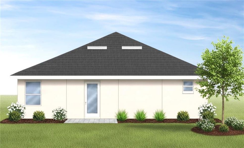 Exterior rendering of this home design in , Mulberry, FL (Image 3). Exterior rendering of this home design in , Mulberry, FL (Image 3).