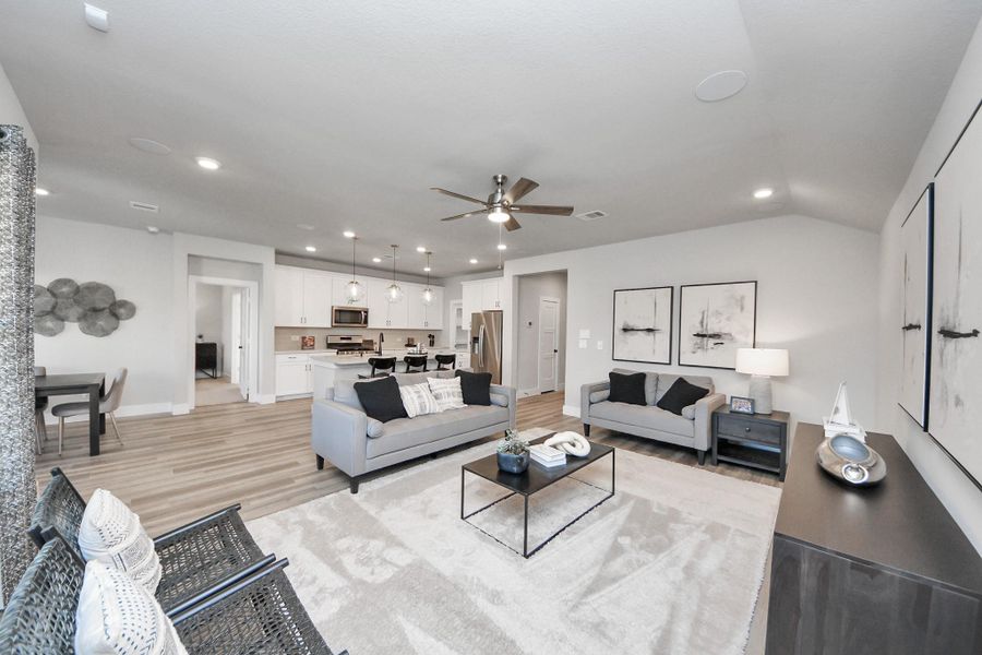 Furnished interior view inside a new home in Sunterra: Landmark Collection, Katy (Image 10).