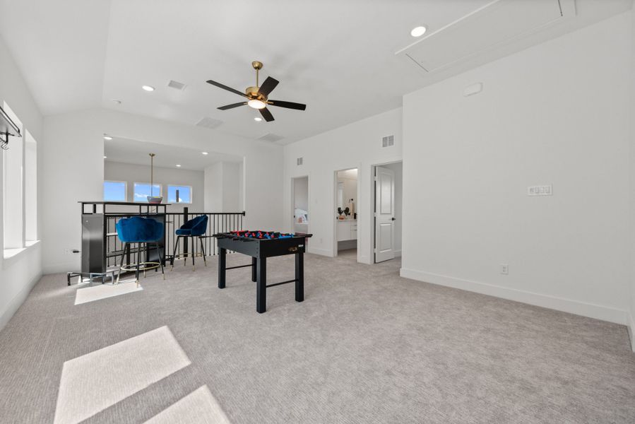 Representative furnished interior of a home built from the Plan 2 by Monarch Homes in Royal Court, Frisco (Image 29).