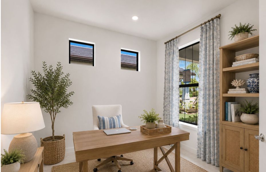 Furnished interior view inside a new home in Del Webb Naples, Ave Maria (Image 13). Furnished interior view inside a new home in Del Webb Naples, Ave Maria (Image 13).
