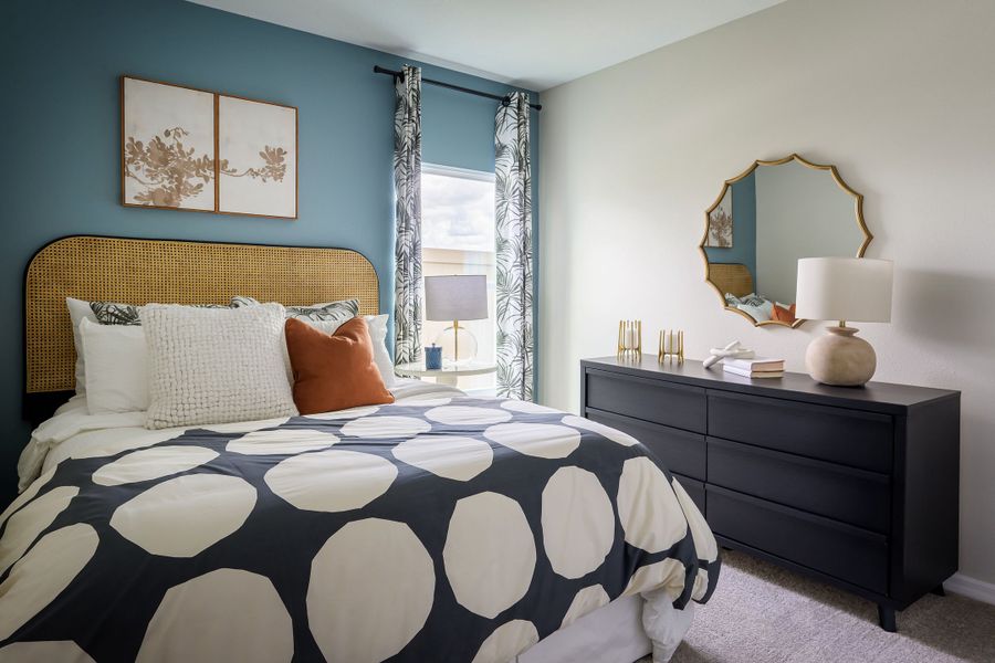 Representative furnished interior of a home built from the Indigo by Casa Fresca Homes in Crosswinds, Haines City (Image 16).