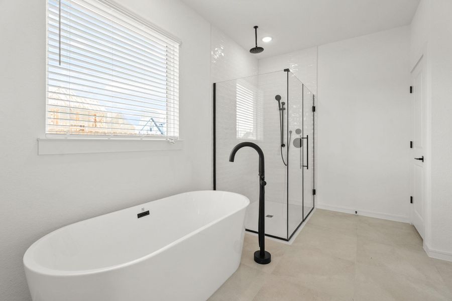 Serene primary bath (*Photo not of actual home and used for illustration purposes only.)