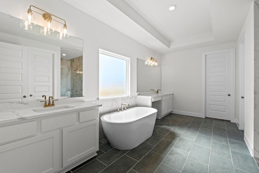Furnished interior view inside a new home in Lariat, Liberty Hill (Image 10).