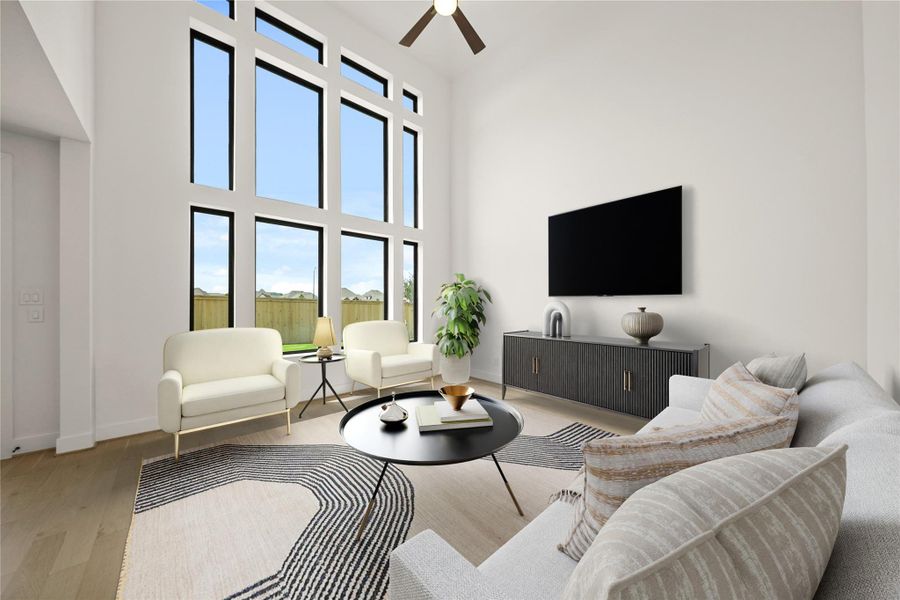 Furnished interior view inside a new home in Bridgeland 45', 50', 70', Cypress (Image 8).