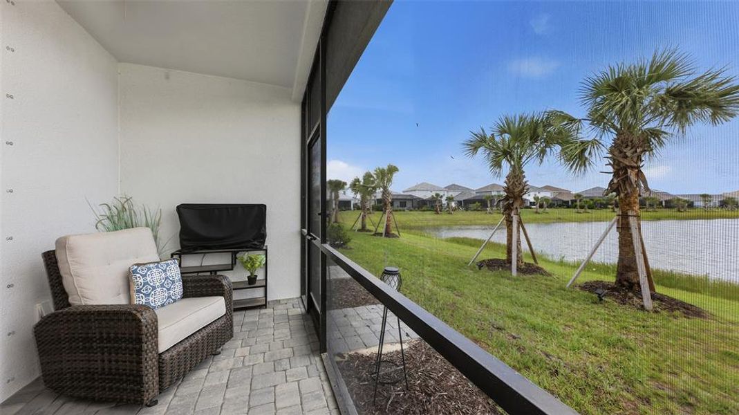 Exterior details and patio area of a home in , Sarasota (Image 28).