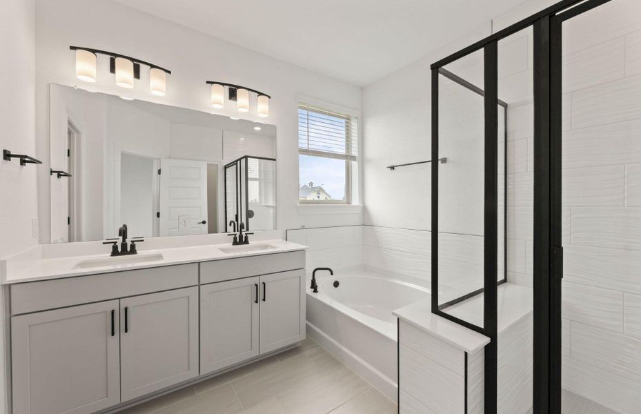 Furnished interior view inside a new home in Santa Rita Ranch, Liberty Hill (Image 8).