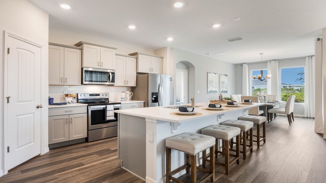 Furnished interior view inside a new home in Harmony West, St. Cloud (Image 14).