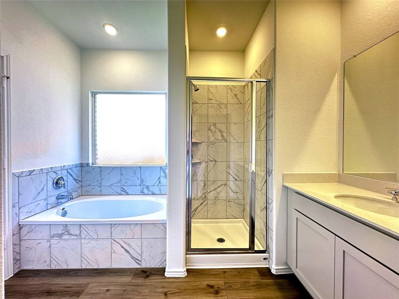 Furnished interior view inside a new home in The Colony: Ridgepointe and Claremont Collections, Bastrop (Image 9).