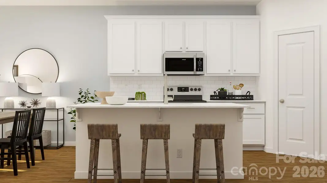 Furnished interior view inside a new home in The Vines, Charlotte (Image 3).