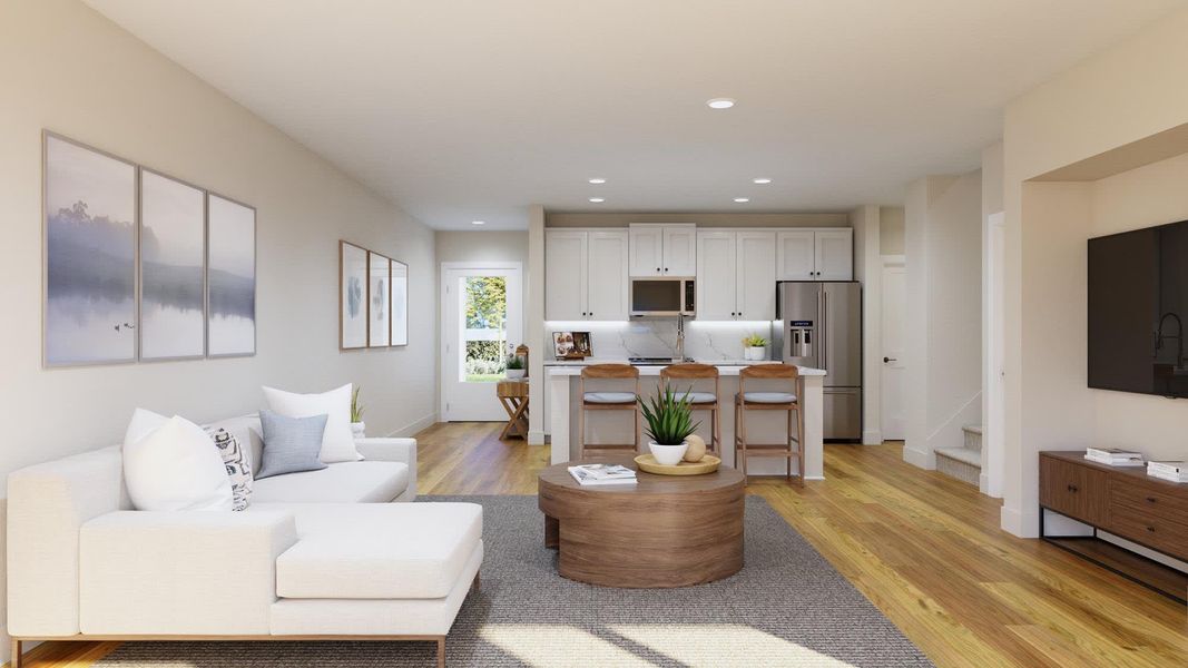 Great Room | Powell at Thompson Village in Apopka, FL by Landsea Homes