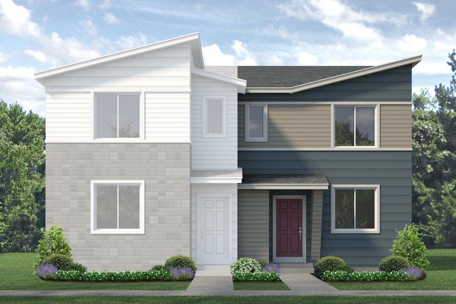 Representative exterior photo of a completed home built from the Congaree by Risewell Homes in Spring Valley, Longmont, CO (Image 10). Representative exterior photo of a completed home built from the Congaree by Risewell Homes in Spring Valley, Longmont, CO (Image 10).
