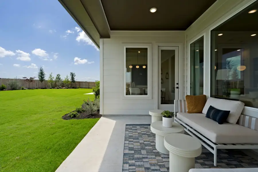 Exterior details and patio area of a home in Lagos Reserve, Manor (Image 3).