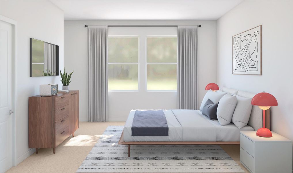 Private primary suite (*Artist rendering used for illustration purposes only.) Private primary suite (*Artist rendering used for illustration purposes only.)