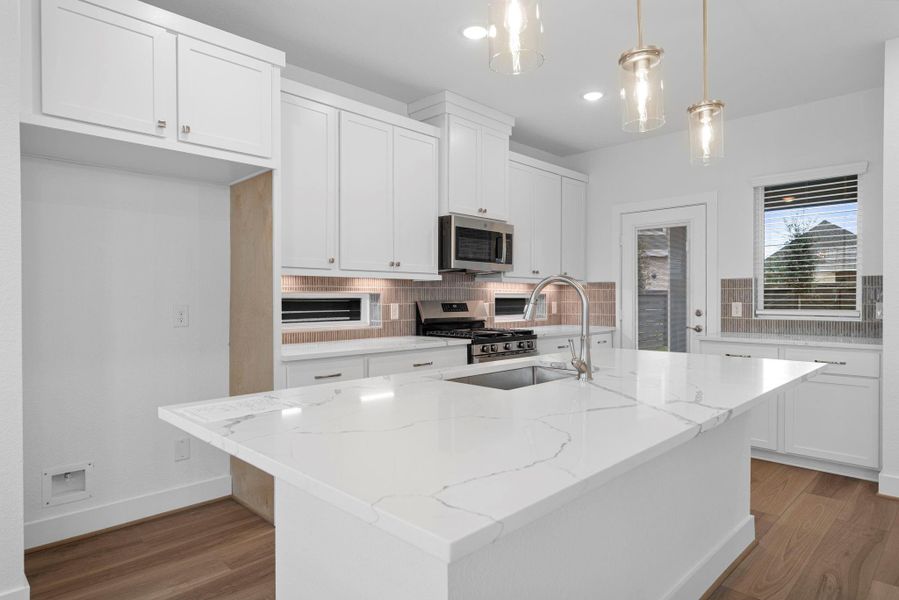 Furnished interior view inside a new home in Bridgeland, Cypress (Image 5). Furnished interior view inside a new home in Bridgeland, Cypress (Image 5).