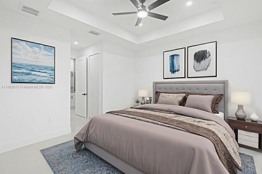 VIRTUAL STAGED MAIN BEDROOM