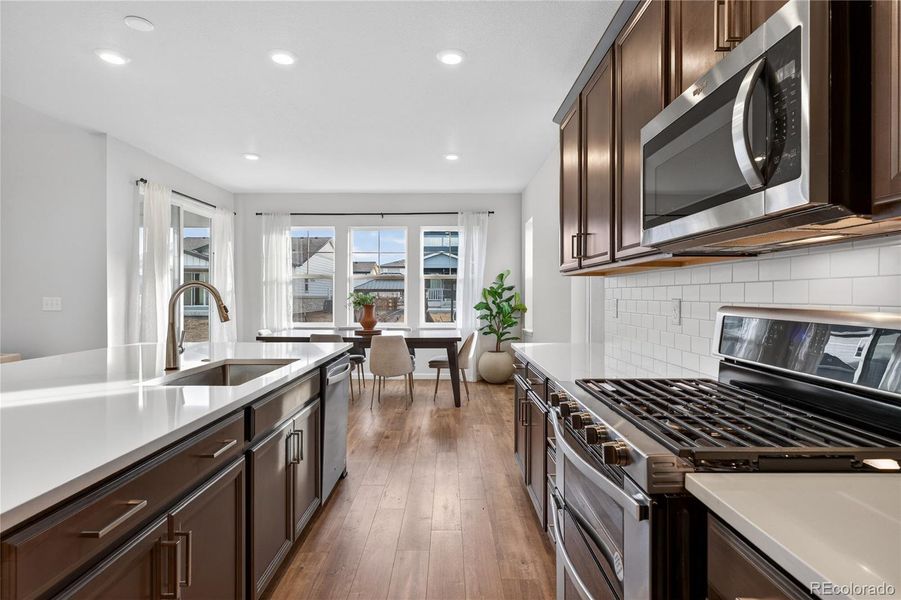 Furnished interior view inside a new home in Prelude at The Aurora Highlands, Aurora (Image 16).