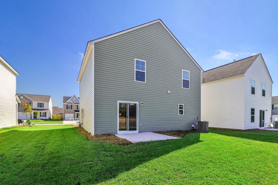 Representative exterior photo of a completed home built from the Meadowbrook by Great Southern Homes in Canopy Of Oaks, Sumter, SC (Image 21).