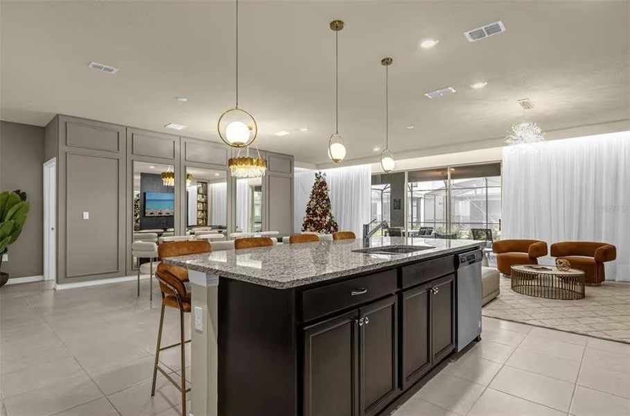 Furnished interior view inside a new home in , Davenport (Image 28).