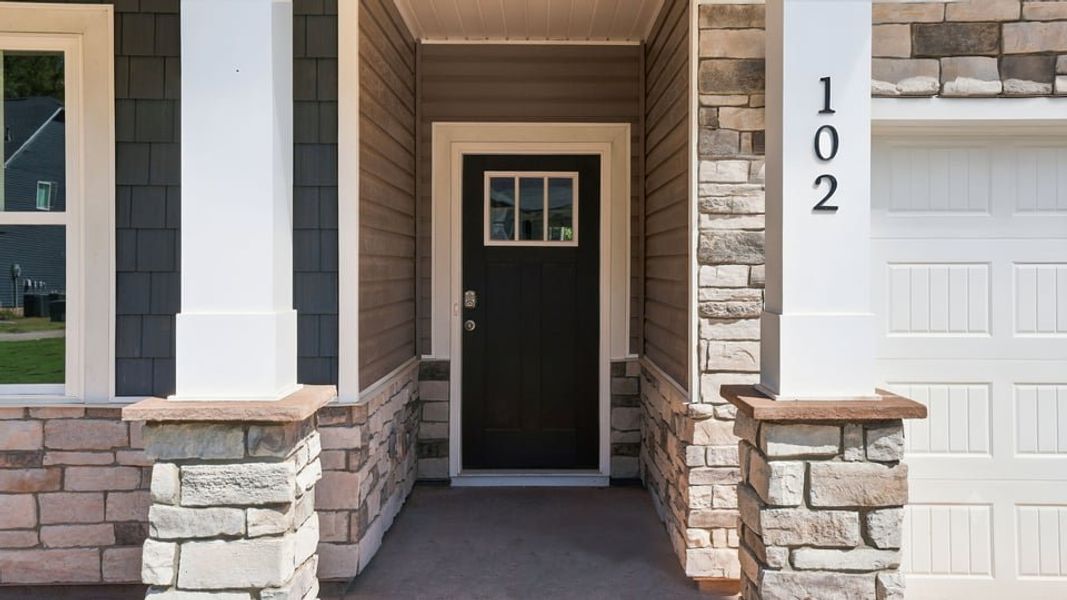 Exterior details and patio area of a home in Pine Lake Estates, Anderson (Image 3). Exterior details and patio area of a home in Pine Lake Estates, Anderson (Image 3).