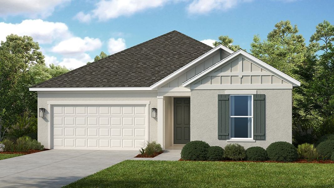 Representative exterior photo of a completed home built from the Biloxi by Taylor Morrison in Windward Preserve, Cocoa, FL (Image 4).