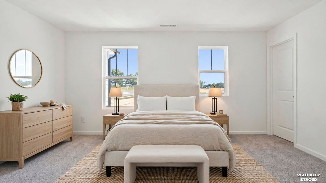 Furnished interior view inside a new home in The Ridge Townhomes, Monroe (Image 8). Furnished interior view inside a new home in The Ridge Townhomes, Monroe (Image 8).