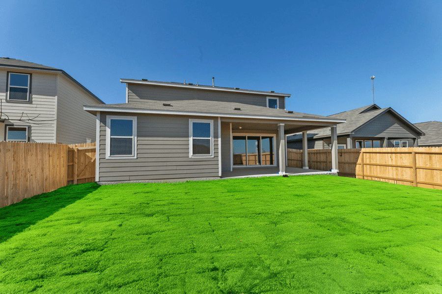 Representative exterior details of a home built from the Poinsettia by Hakes Brothers in Veranda Signature, San Antonio (Image 3). Representative exterior details of a home built from the Poinsettia by Hakes Brothers in Veranda Signature, San Antonio (Image 3).