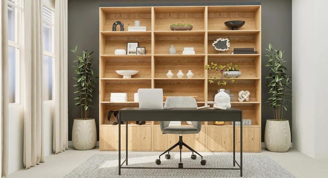 *Bedroom 2 with shared bath. Makes a perfect office space! **Photos are a representation of the floor plan. This is not the actual homesite.**