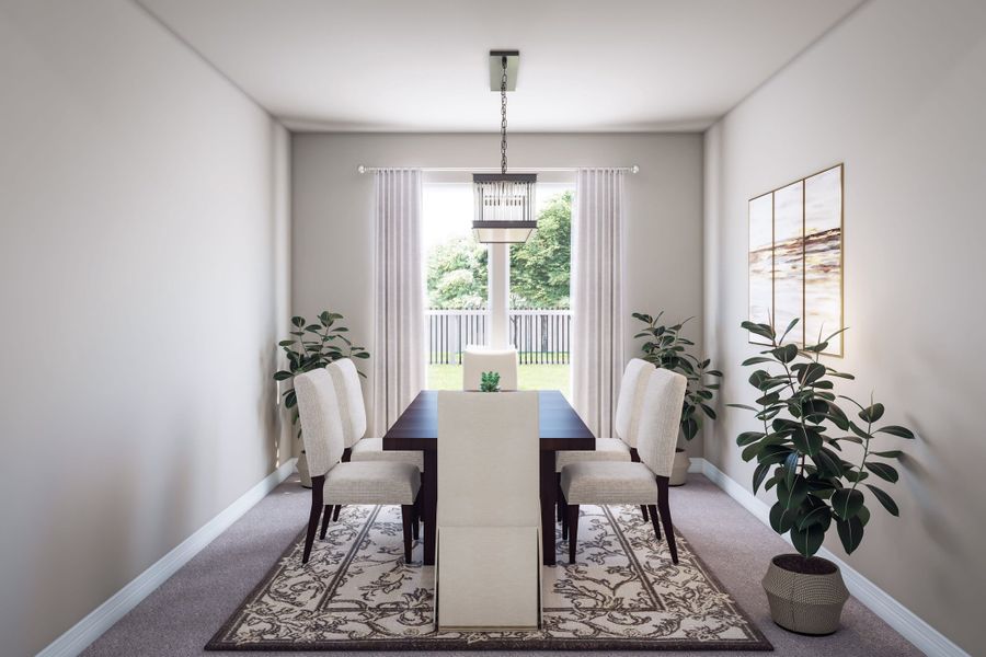 Furnished interior view inside a new home in Mason Woods, Cypress (Image 9).