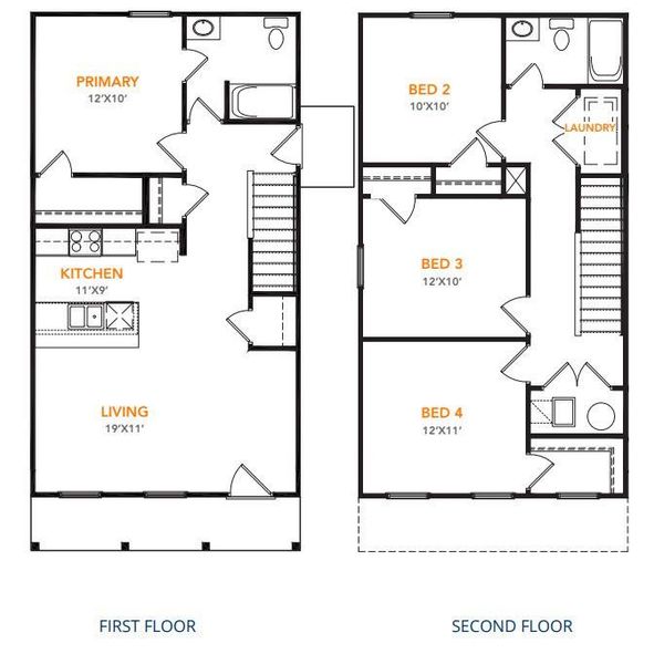 2D floor plan layout of this home in Dogan, Tyler, TX (Image 2). 2D floor plan layout of this home in Dogan, Tyler, TX (Image 2).