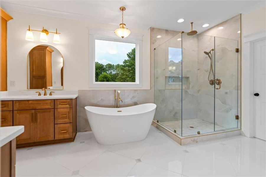 Furnished interior view inside a new home in , Winder (Image 19).
