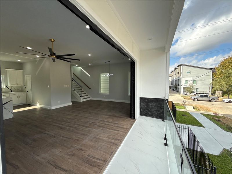Exterior details and patio area of a home in , Houston (Image 3).