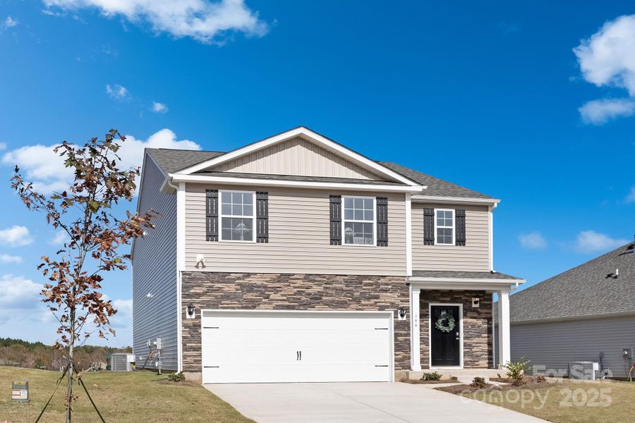 Front exterior of a new home in Silverstein, Salisbury, NC, highlighting curb appeal (Image 2).